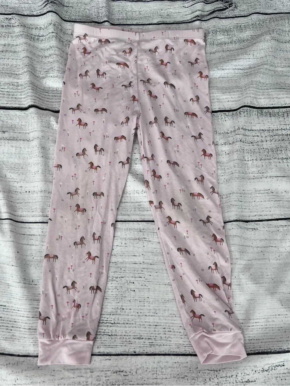 Magnetic Me Pink Horse Print Pajama Set Size 4T
